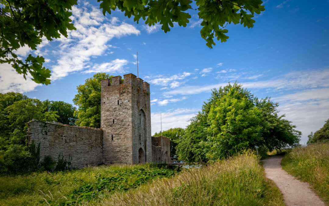 medieval city wall of visby
